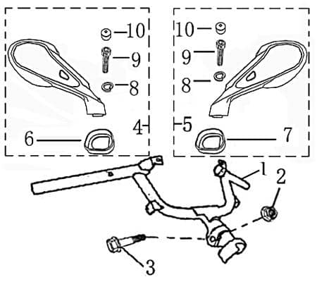 Bundschraube M10x1.25 50mm mit Bund verzinkt Rex 700166 Motorroller.de Maschinenschraube Flanschschraube Flansch-Schraube Maschinen-Schraube