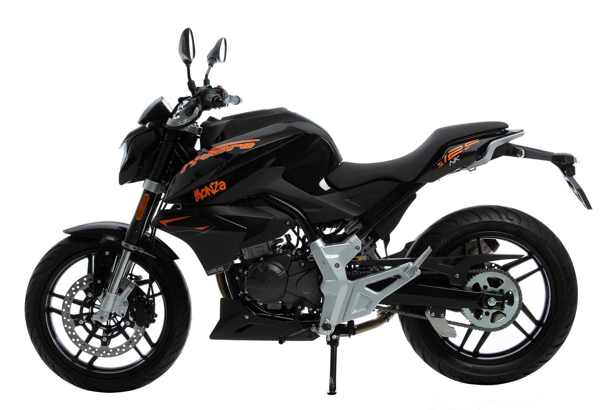 Motorrad Rivero Monza 125 schwarz Euro 5 mit ABS Leichtkraftrad Krad