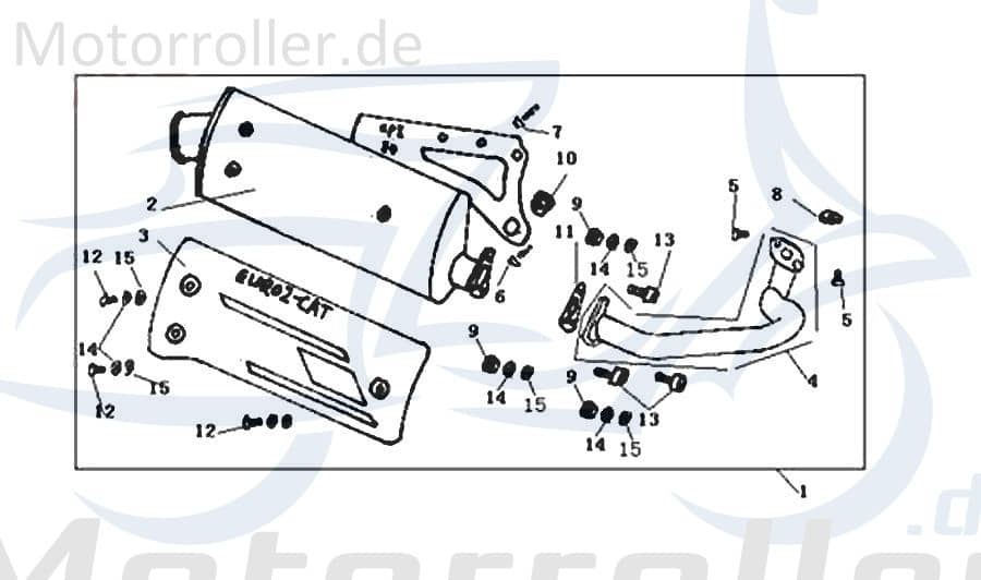 Auspuffkrümmer 25 km/h Euro 2 CQJ-47500BMBT003