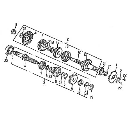 Ausgangswelle Getriebeausgangswelle 26400-CBT-00