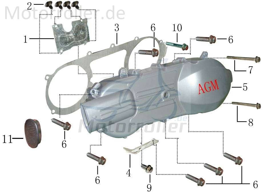 Dichtung Gehäusedeckel 13Zoll 4Takt 125ccm GY17958