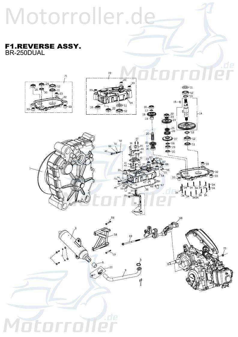 PGO Distanzscheibe Bugrider 250 Lochscheibe 250ccm 4Takt Motorroller.de Ausgleichsscheibe Abstandscheibe PGO 250ccm-4Takt Buggy Ersatzteil Service