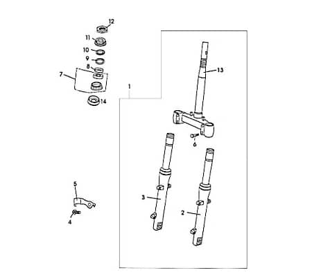 Kugellagerschale oben Vorderradgabel Motorroller 82328 Lenkkopflager Lagerschale