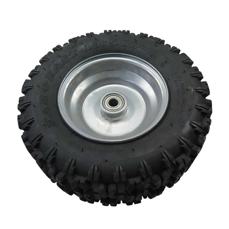 Kasea Kinderbuggy Hinterrad links Komplett 40ccm 4Takt KB5-10547 Motorroller.de Hinterradfelge hinten Hinter-Rad Kinderbuggy 45 III Ersatzteil Service