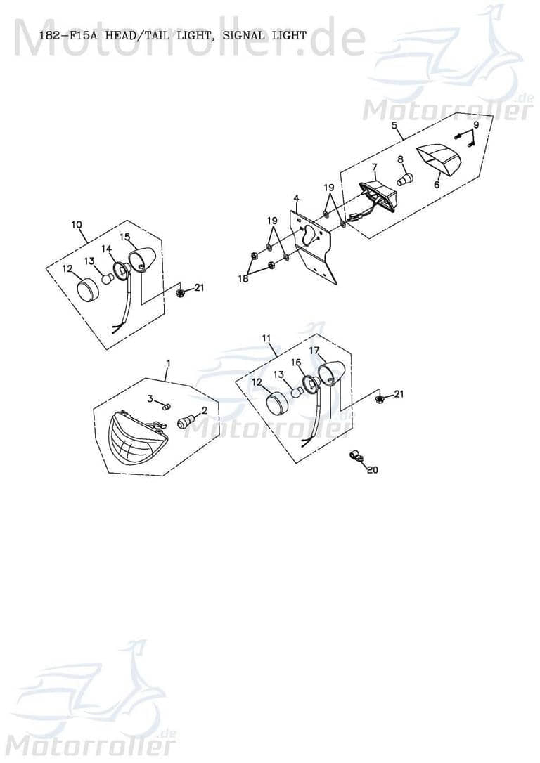 Birne 12V 5W Standlicht vorn 34909-120-000