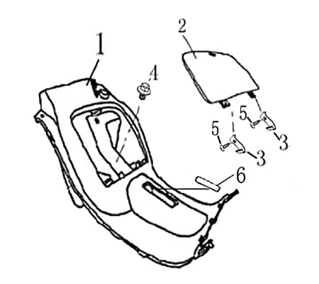 Fussraumverkleidung Fußraumverkleidung 1010202-1