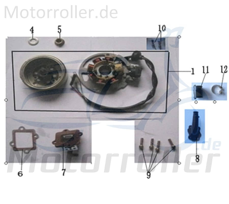 Ansaugstutzen 50ccm 2Takt 741256