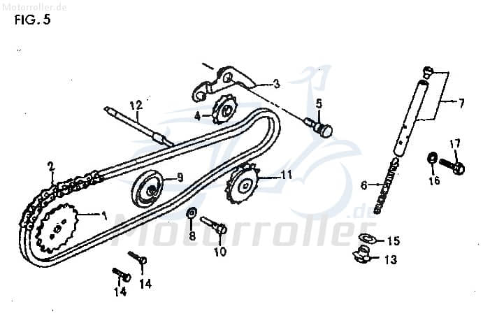 Steuerkette 100046 für 50ccm 2Takt