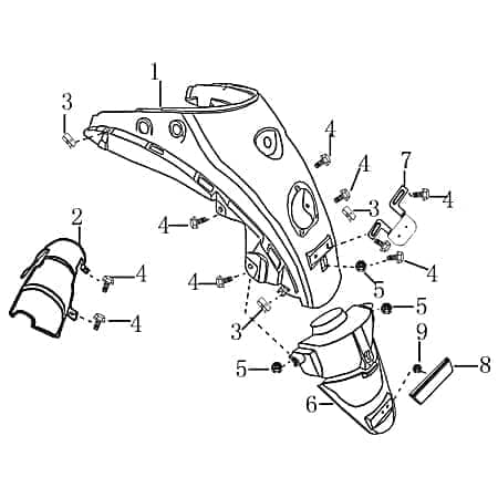 Buchse Rex RS460 Hülse Distanzhülse Lagerbuchse 50ccm 4Takt Motorroller.de Distanz-Hülse Distanzbuchse Passhülse Passbuchse Abstandshülse 50ccm-4Takt