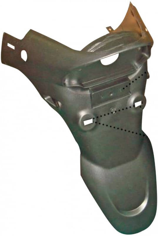 Rex RS750 Kennzeichenträger Kennzeichenhalter Roller Motorroller.de Nummernschildhalter 50ccm 4Takt 139QMB JSD50QT-13 50cc 4T 139QMA