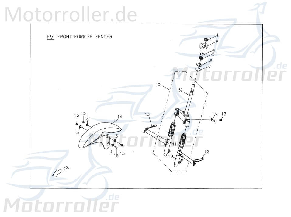 Clip Tachowelle komplett links C1544040000