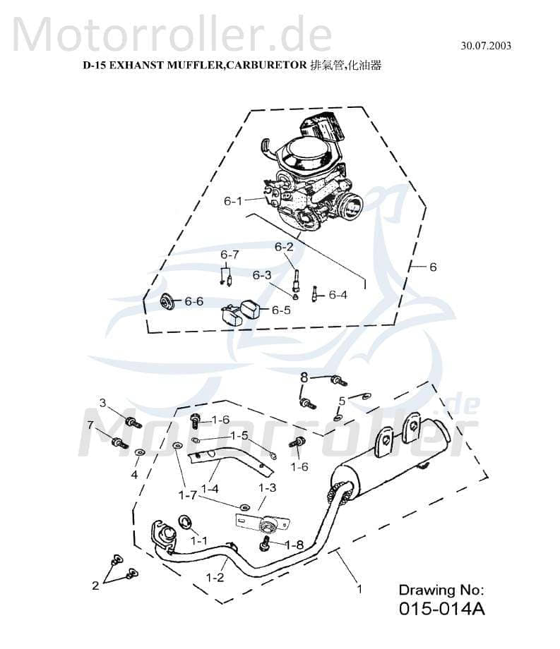 Schraube 93500-060010 von Motorroller.de