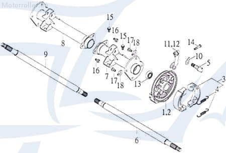 SMC Radlager Kugellager vorne 93320-204212UU Motorroller.de Ersatzteil Service Inpektion Direktimport