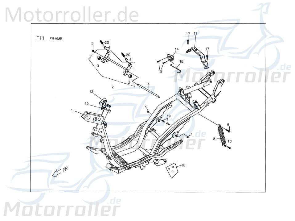 PGO Sitzbankschlosshebel TR3 50 Mofa alternative Nummer C1671310000 Motorroller.de Dreiradroller T-Rex 110 Ersatzteil Service Inpektion Direktimport