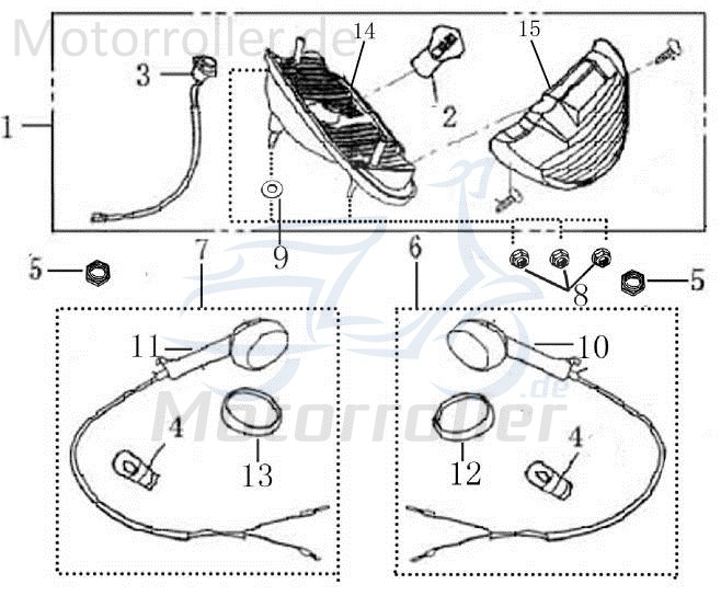 Bundmutter M10x1-25 grün verzinkt Rex RS450 50ccm 4Takt Motorroller.de Sechskantmutter Flanschmutter Sechskant-Mutter Flansch-Mutter Maschinenmutter