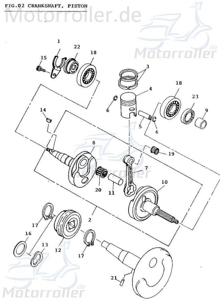 Adly Federscheibe 19.2x26x0.3mm Sprengring Quad 50ccm 2Takt Motorroller.de Federring Spannscheibe Ausgleichsscheibe Feder-Ring Zwischenscheibe ATV UTV