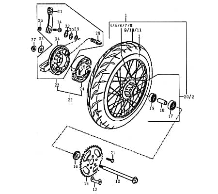 Felgenband Felgenschutzband FIG.C31B-17 Motorroller.de
