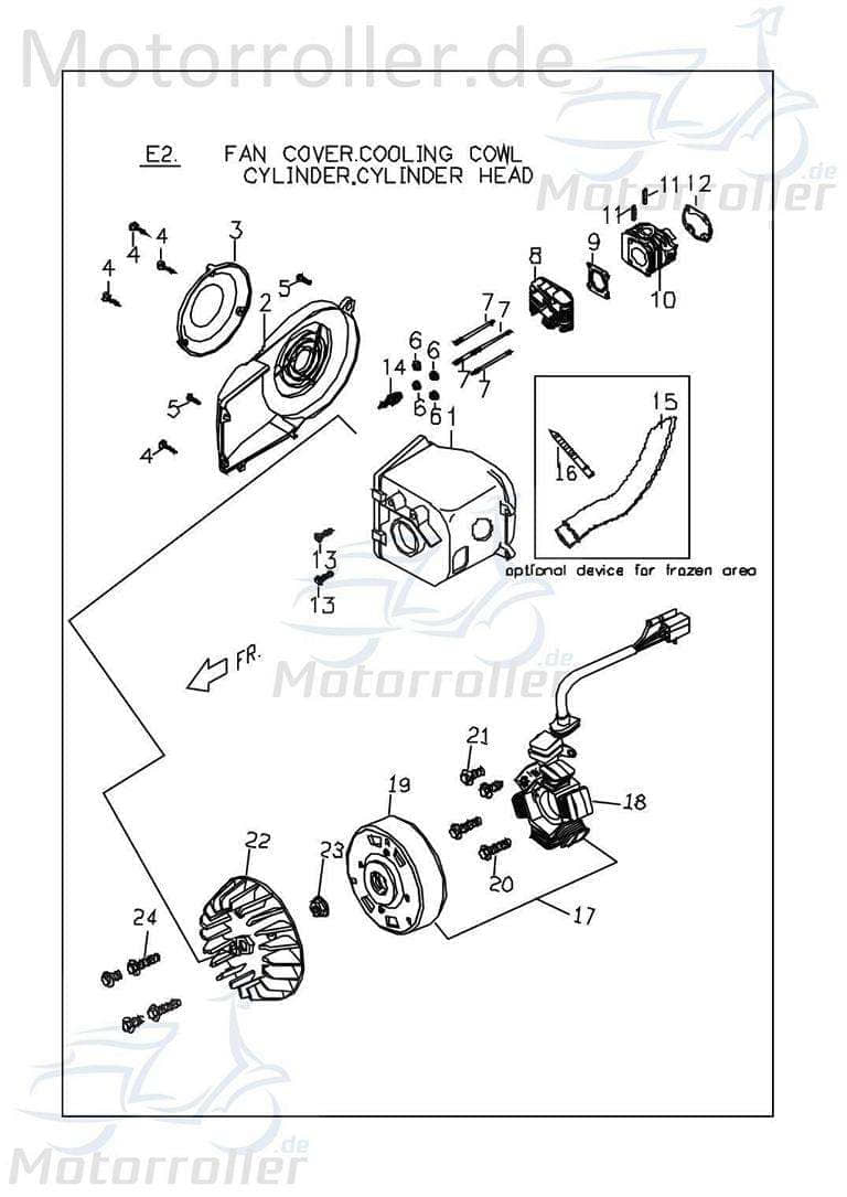 PGO Ansaugrohr Zylinderverkleidung T-Rex 50 50ccm 2Takt Motorroller.de Saugleitung Luftzufuhr Luftansaugrohr Ansaugleitung Ansaug-Rohr Luft-Ansaugrohr