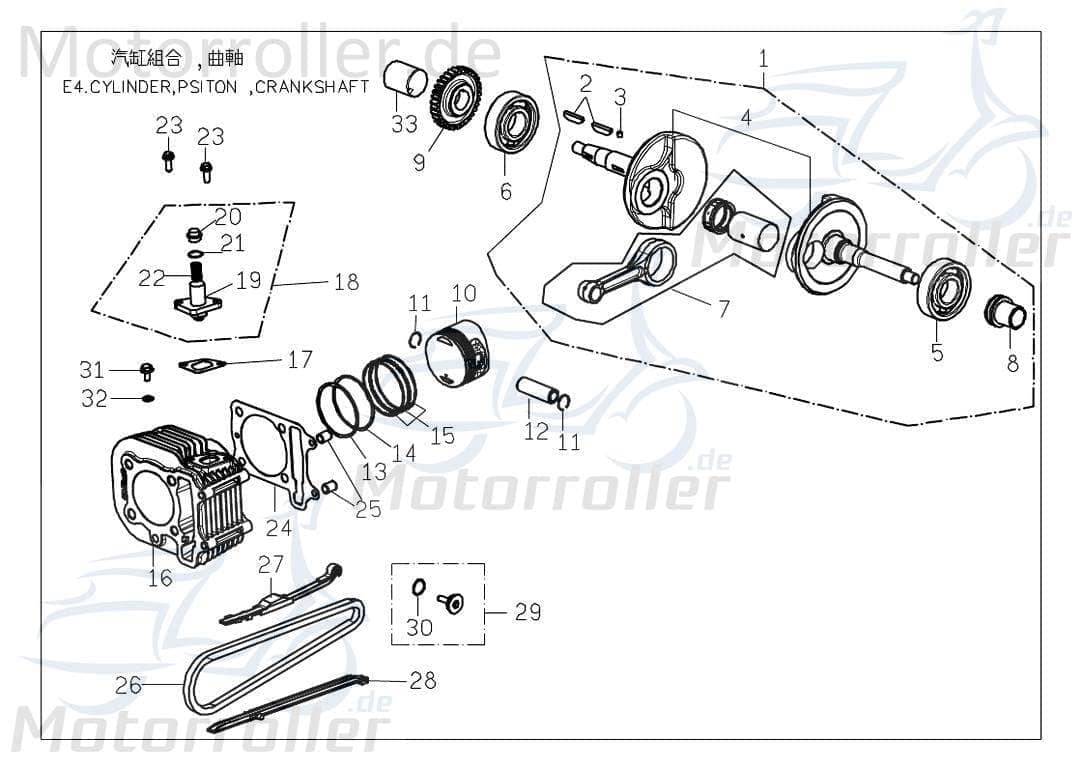 Kurbelwelle komplett Crankshaft C70665000000