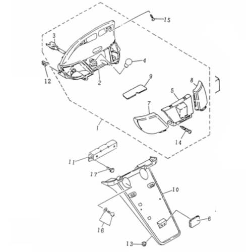 Heckleuchtenstreuscheibe Rex 25 Scooter Roller 50ccm 73285 Motorroller.de 50ccm-2Takt Moped Ersatzteil Service Inpektion Direktimport