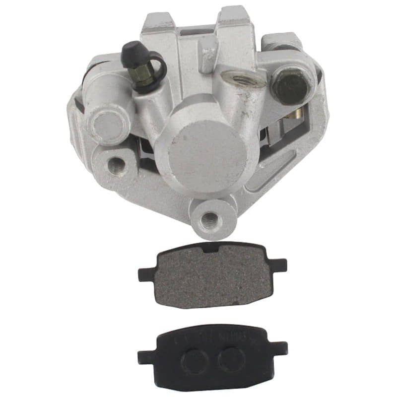 Rex RS600 QM50QT-2 Bremsblock Bremszange silber Motorroller.de vorne links Bremssattel Brems-Sattel 50ccm 4Takt 139QMB JSD50QT-13 50cc 4T