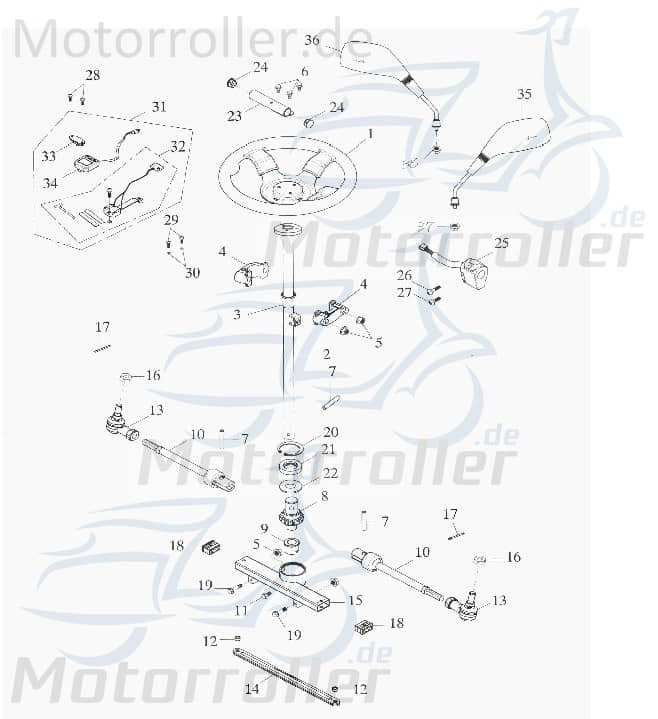 Adly Sicherungsmutter M8 GK 125 selbsthemmende 125ccm 4Takt Motorroller.de Sicherheitsmutter Sicherungs-Mutter Stopmutter Stop-Mutter Buggy Ersatzteil