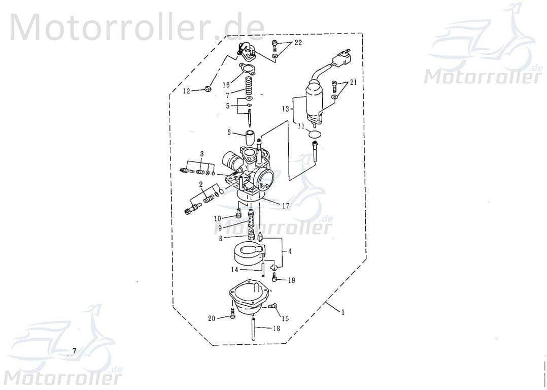 Einstellschraube Leerlauf -Mikuni 31230413-5-M