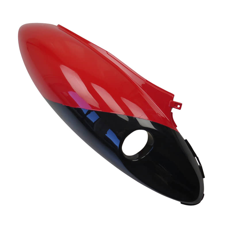Kreidler Florett RMC-E 50 Heckverkleidung schwarz-rot 86969 Motorroller.de Seitenteil Seitenverkleidung Seitenabdeckung Heckabdeckung Heck-Verkleidung