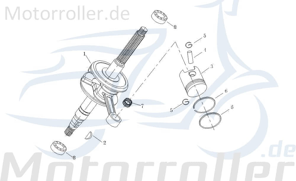 Nadellager Kolbenbolzen 12mm BAO-10710C-1E40QMA-0000