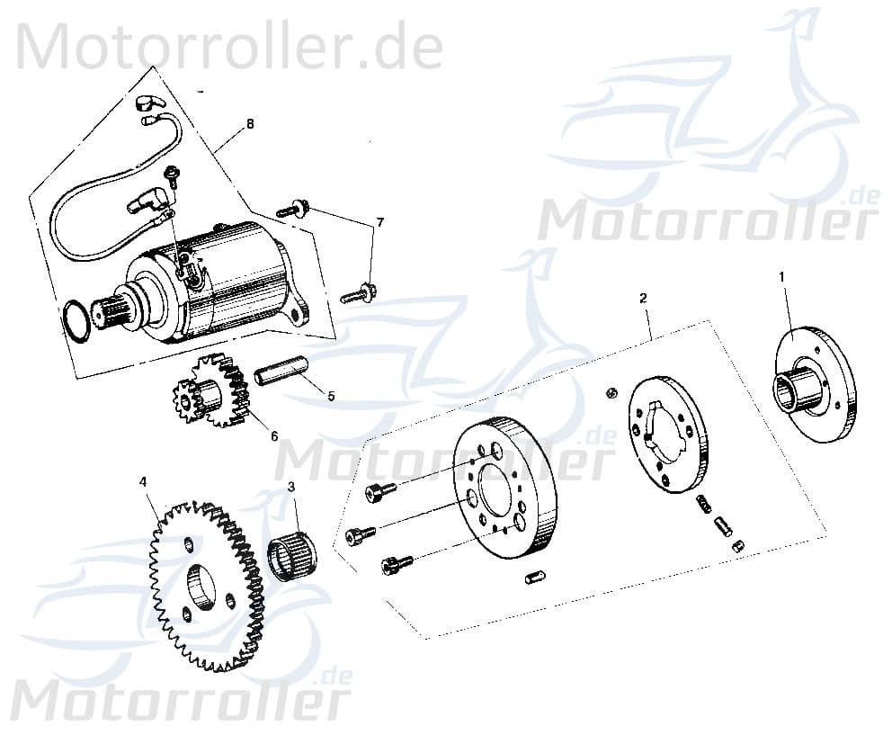 Starterrad Anlasserfreilauf Anlasserritzel M150-1062000