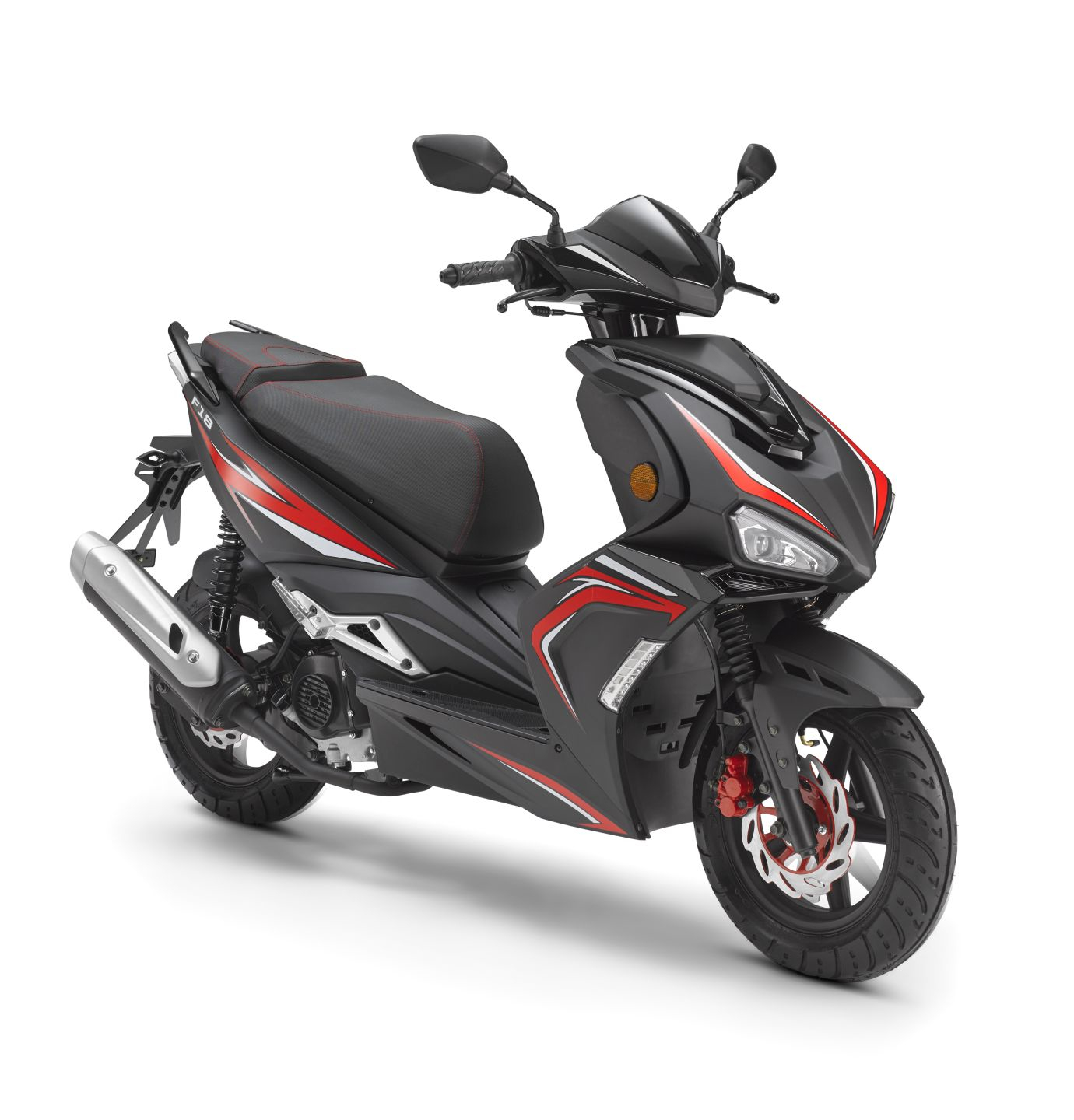 Motorroller Firejet F18-50 Sport 45 km/h schwarz Euro 5 Scooter Roller Mokick