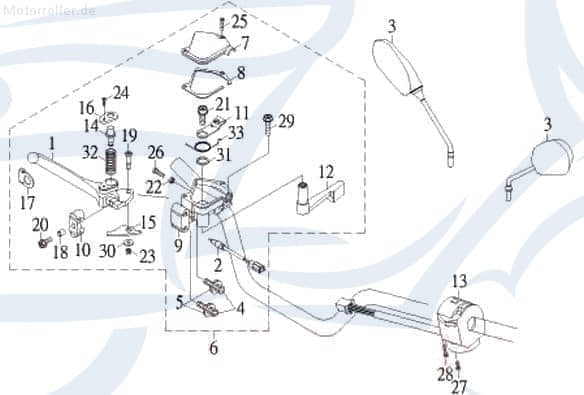 SMC Arretierbolzen Tapo 50 Zapfen Scooter 62971-RAM-00 Motorroller.de Bremsbelagwiderlager 50ccm-2Takt Exploroer Bullet 50 Moped Ersatzteil