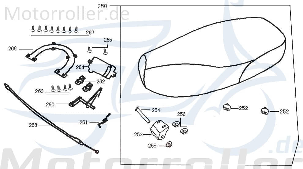 CPI Oliver 50 City Anschlaggummi 50ccm 2Takt 77206-ALA6-9000 Motorroller.de Gummipuffer Dämpfer Anschlagpuffer Gummi-Puffer Stopper Gummidämpfer