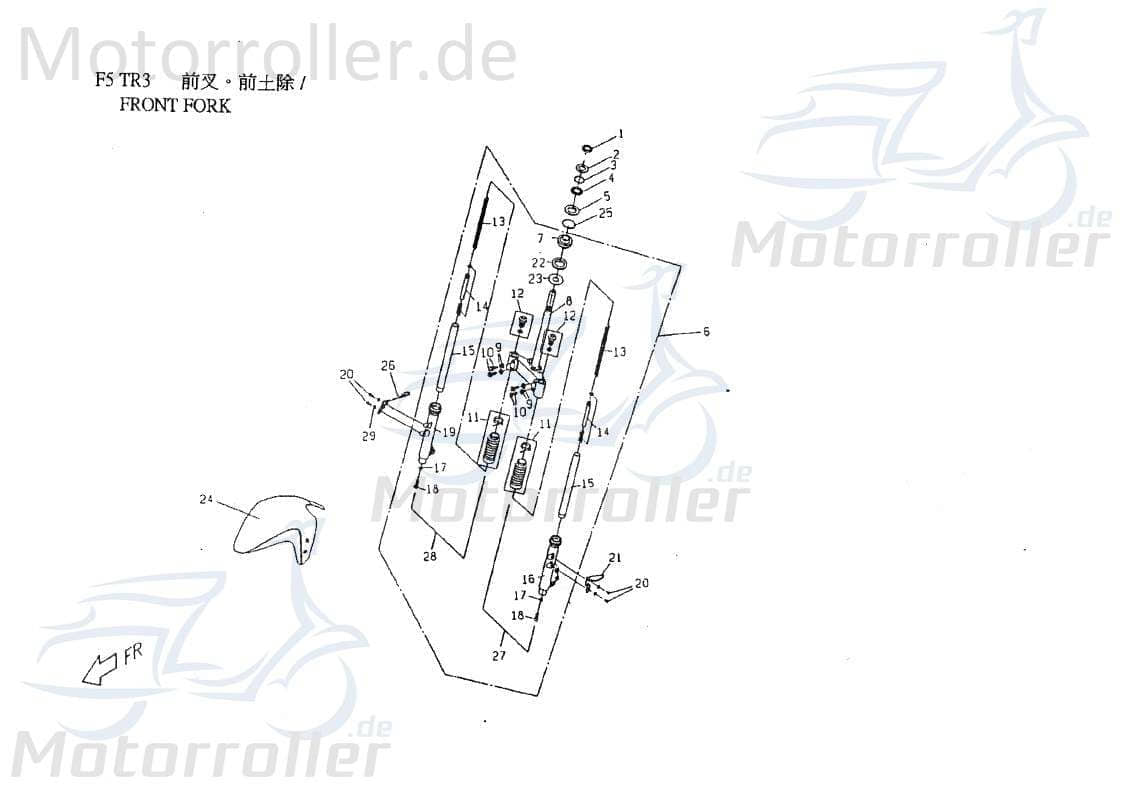 Sicherungsmutter Lenklager E1444040000
