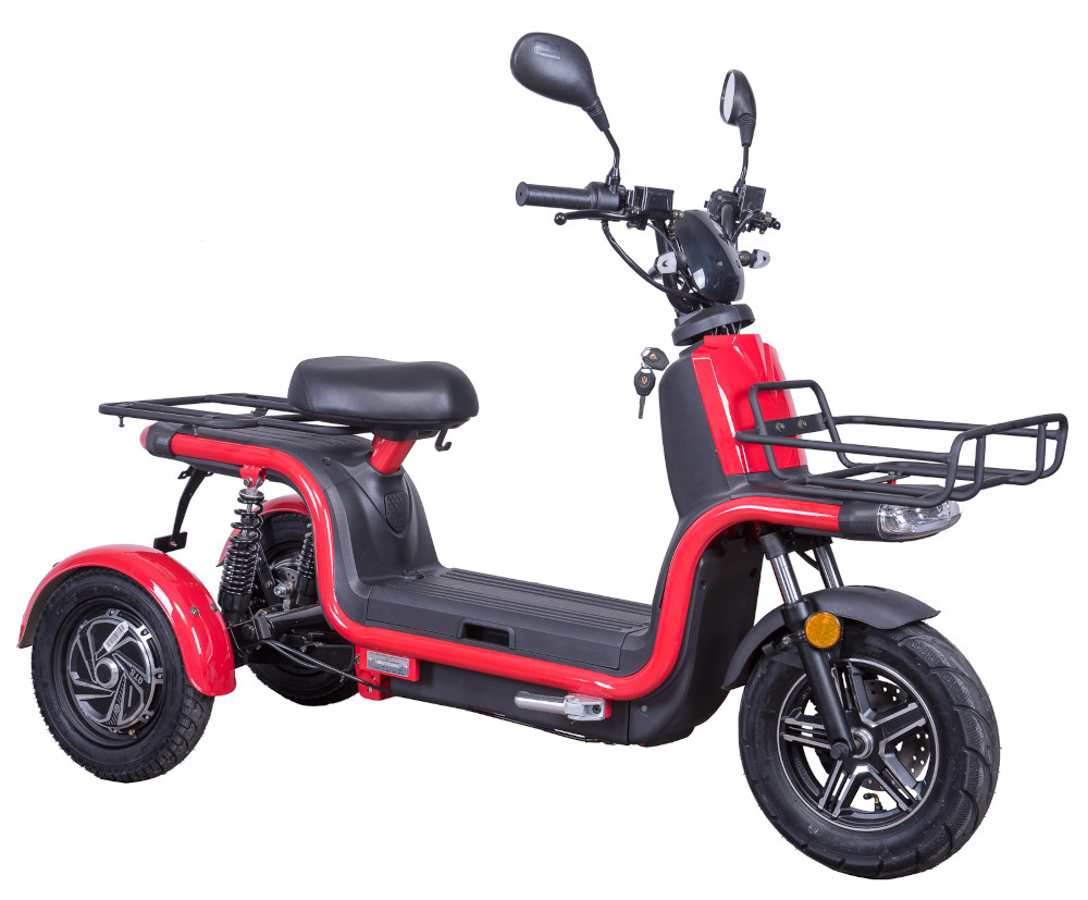 Dreirad Scoody E Trike ZT-29A rot 45 km/h 2x800 Watt Lithium-Ionen B-Ware Elektroroller E-Scooter E-Roller Dreiradroller