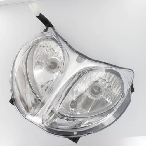 Scheinwerfer 12V 35/35W Sockel BA20d Baotian 50ccm 2Takt Motorroller.de Frontscheinwerfer Hauptscheinwerfer Front-Scheinwerfer Vorderlicht Frontlicht