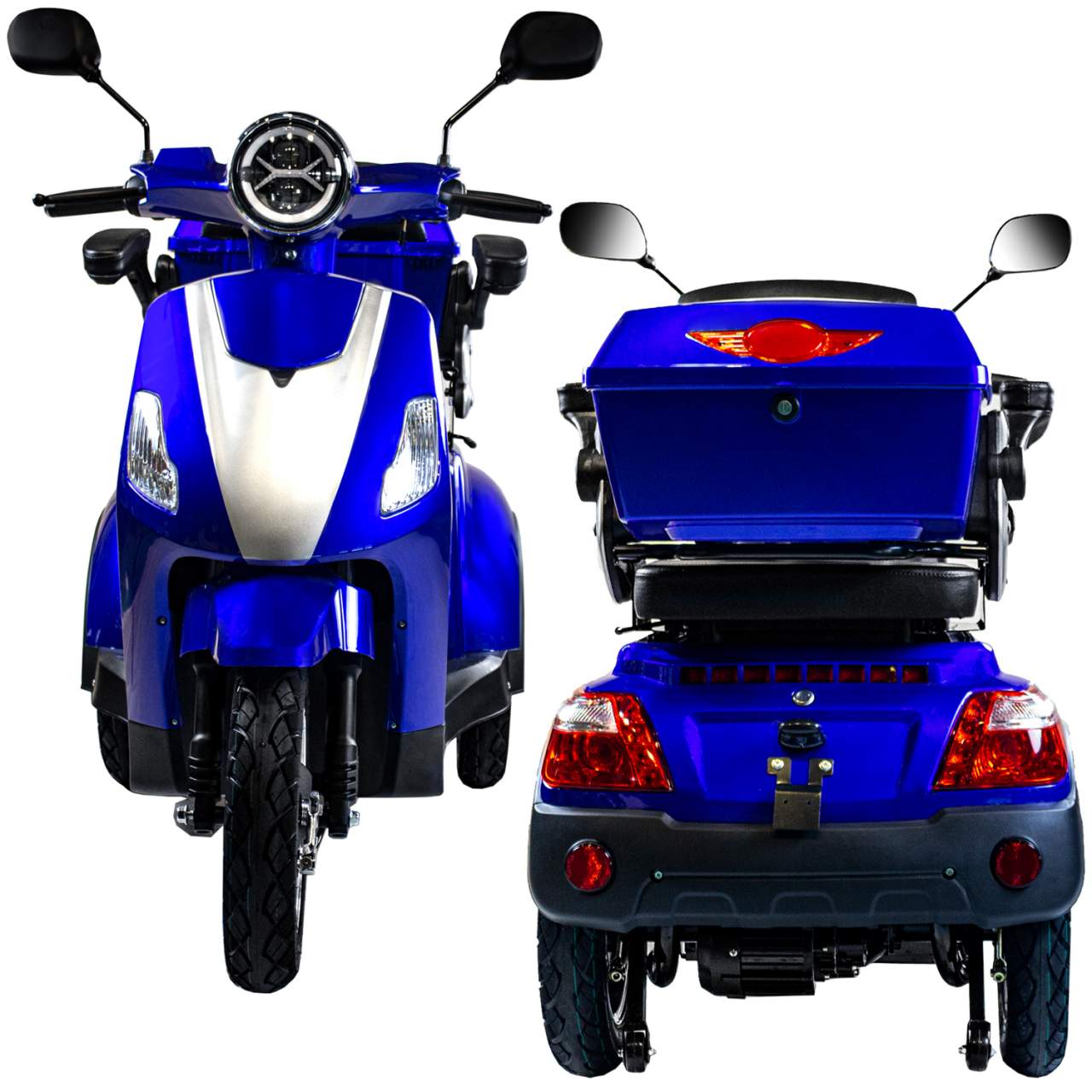 Elektroroller Scoody E3 Trike Y3 25 km/h blau