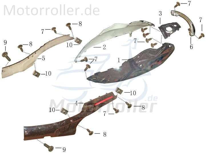 Seitenverkleidung links schwarz Jonway 1020406 (86)