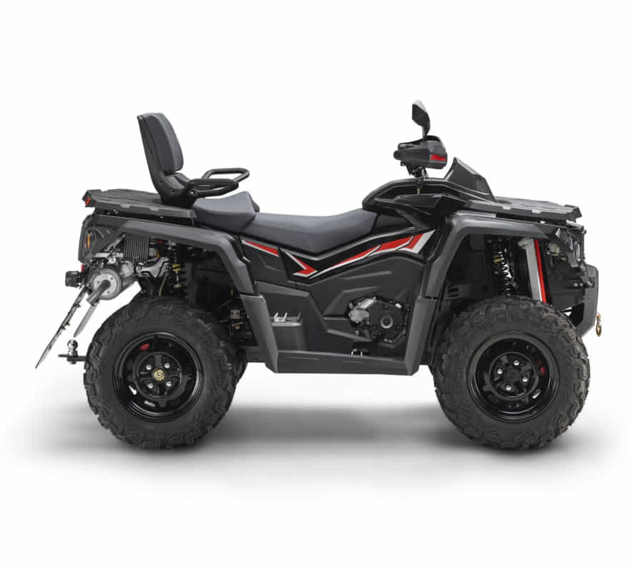 Quad Fighter PC 650 schwarz LOF Euro 5 ATV Straßenzulassung V-Twin V2 Motor