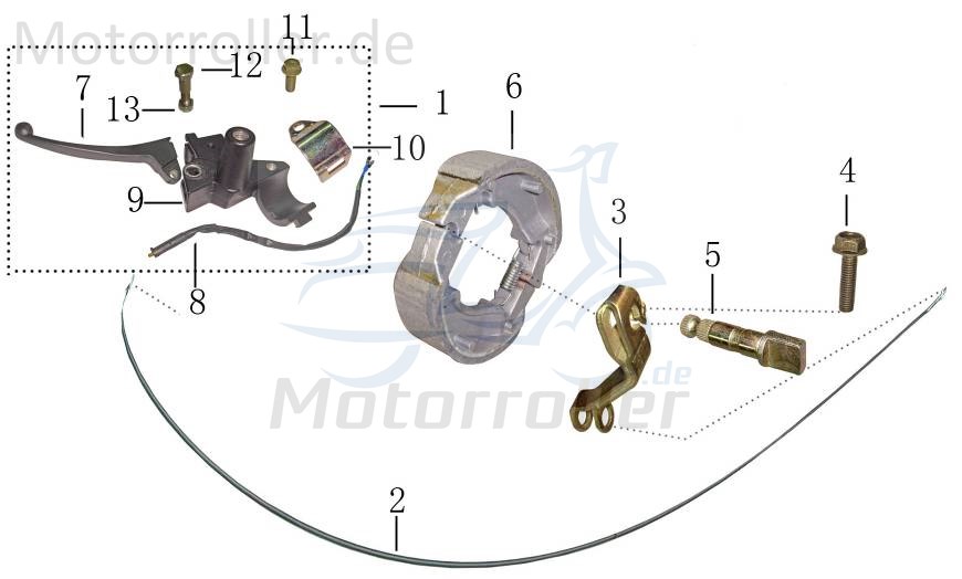 Mutter M5 grün verzinkt AGM Sechskantmutter 50ccm 4Takt Motorroller.de Flanschmutter Bundmutter Sechskant-Mutter Flansch-Mutter Maschinenmutter