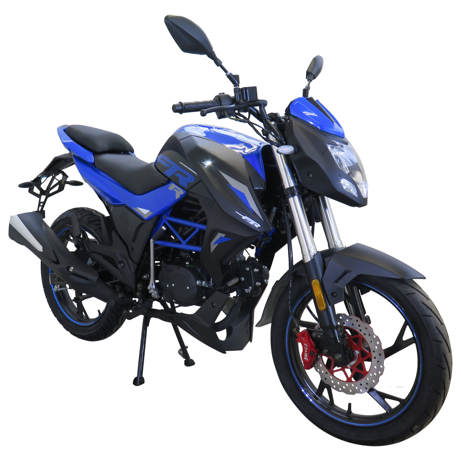 Motorrad Fighter 50 FR-S blau 45 km/h Euro 5 Schaltmoped Mokick 50ccm 4 Takt Kleinkraftrad Krad