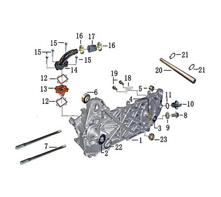 Rex Drive Sport 50 Achse Motoraufhängung 50ccm 2Takt 704272 Motorroller.de 17x250mm Halterung Motorachse Motor-Halter MotorHalter 1E40QMB Scooter