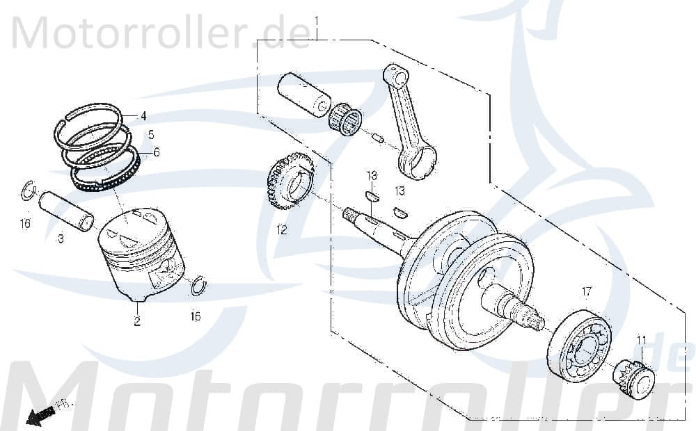 Kolbenringe oben 13121-SA1-0000