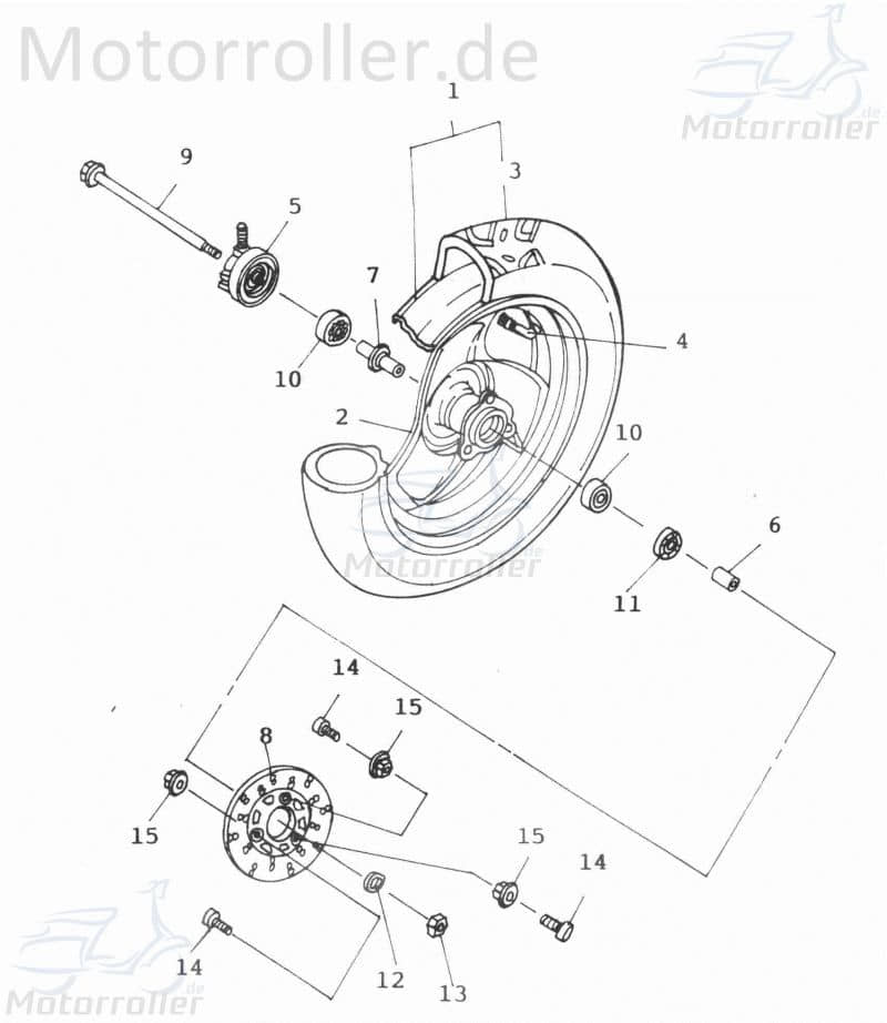 Vorderradfelge nackt 42701-107-000