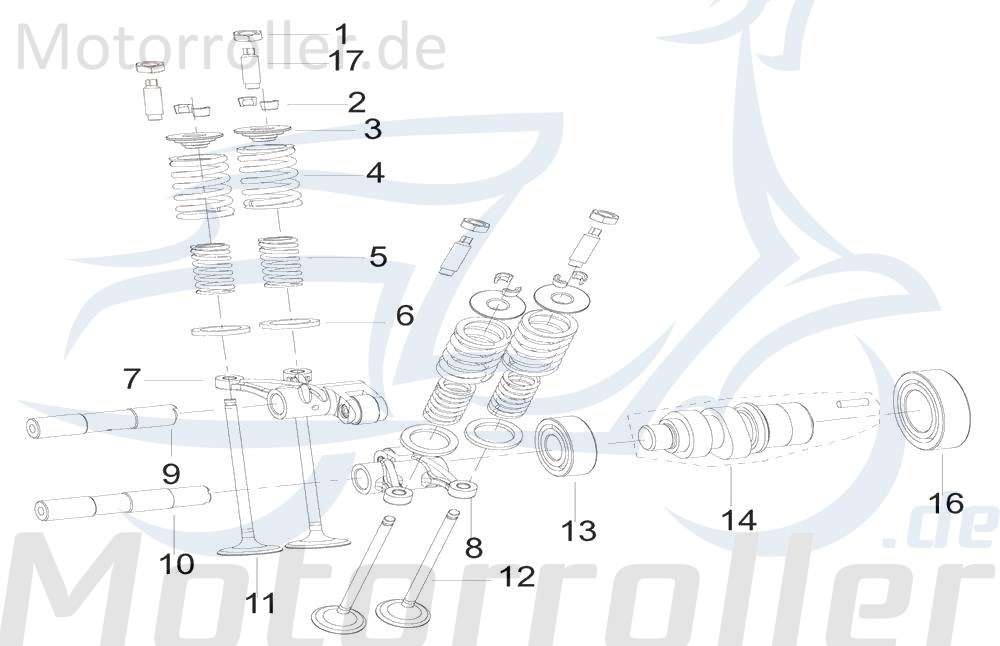 Kreidler Insignio 250 DD Federteller 250ccm 4Takt 129205000000 Motorroller.de Federauflage Federunterlage Scooter Ersatzteil Service Inpektion