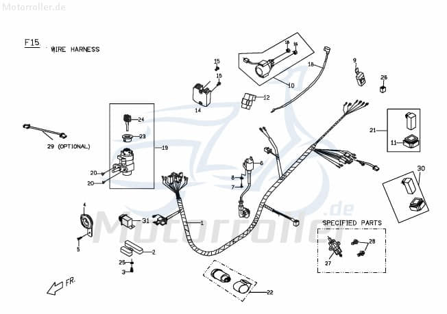 PGO G-Max Laderegler LadungsRegler 50ccm 2Takt ES5840000000 Motorroller.de Stromregler Ladestromregler Lade-Reglereinheit Spannungsregler Scooter
