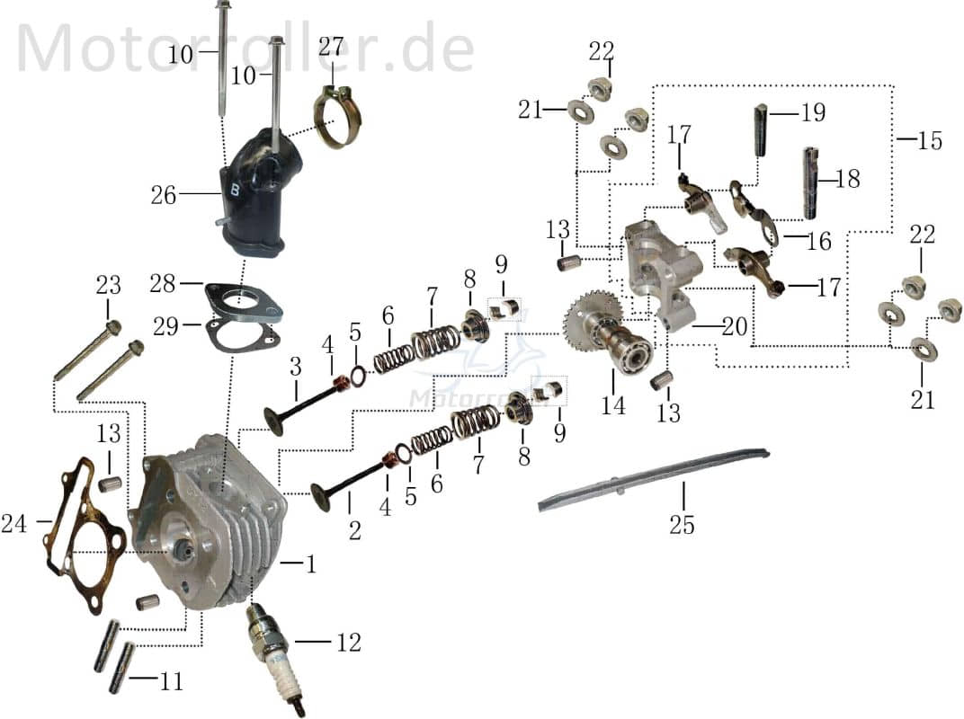 Mutter M8x1.25 mit Bund weiß verzinkt 3112191002