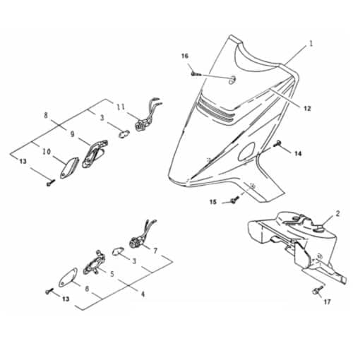 Rex 50 Scooter Emblem Logo Firmen-Logo 50ccm 2Takt SREX2004 Motorroller.de Firmen-Emblem Emblemschild Minarelli liegend Ersatzteil Service Inpektion