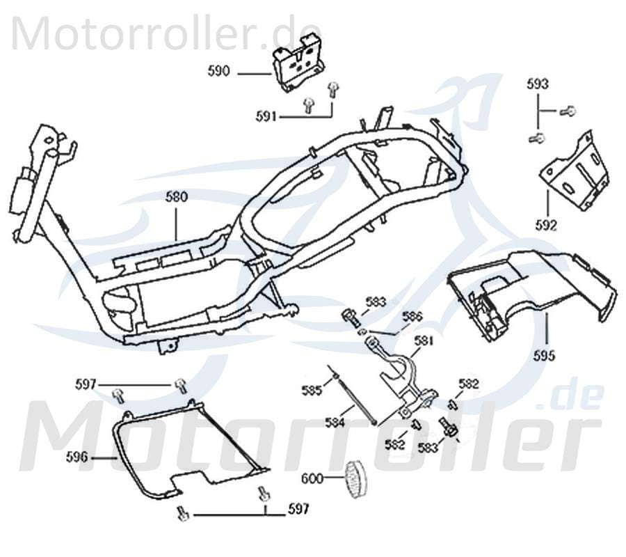Schraube M10x55mm Maschinenschraube Flanschschraube 741753 Motorroller.de Bundschraube Flansch-Schraube Maschinen-Schraube Bund-Schraube Scooter Moped
