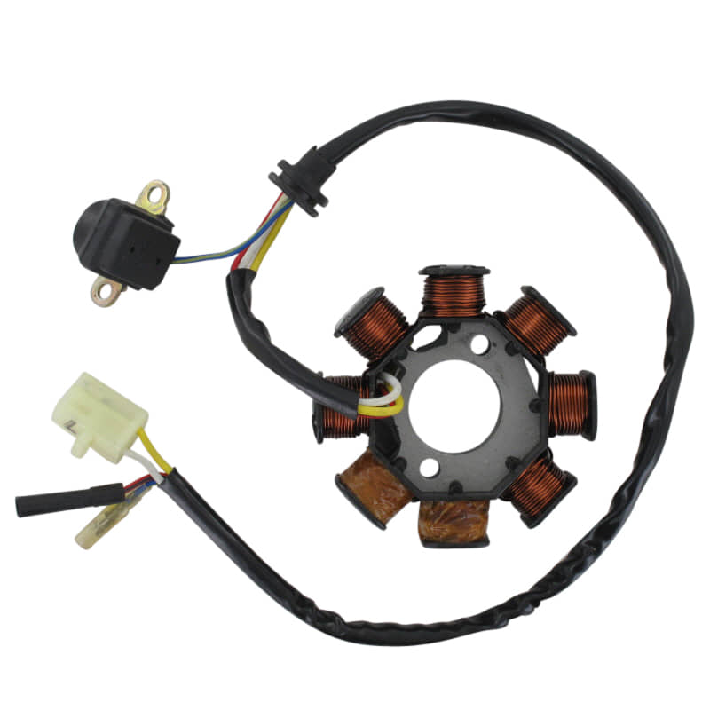AGM GMX 50 Lichtmaschine Stator 50ccm 4Takt D00-12150-00 Motorroller.de 8-spulig Ankerplatte Zündplatte Zündgrundplatte Lichtmaschinenspulen Scooter